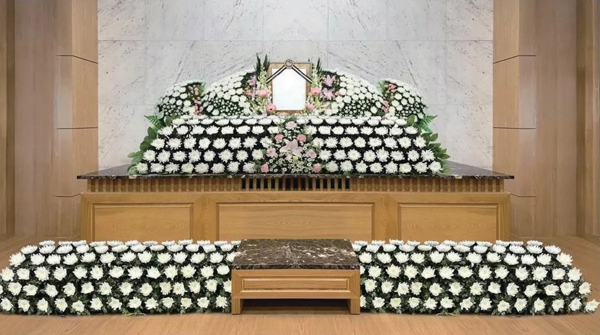 제단꽃장식 에이치 3호 하단장식 1단 추가
